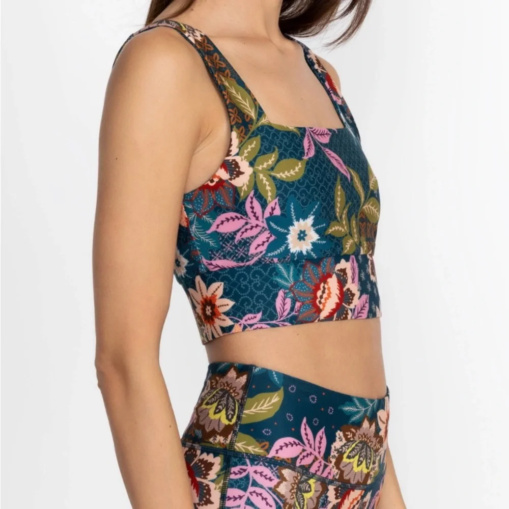 NWT Johnny Was JWLA  Delfino Floral Reversible Sports Bra  L- XLarge - Picture 4 of 8